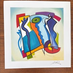 Alfred Gockel Seriolithograph on archival paper, “Blue on Blue”, 2006